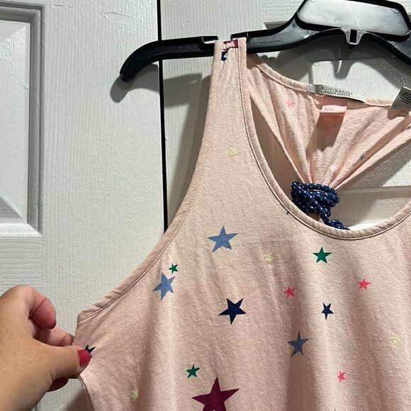 Scotch & Soda Light Pink Stars Tank, Size 3 (large) - Picture 3 of 9